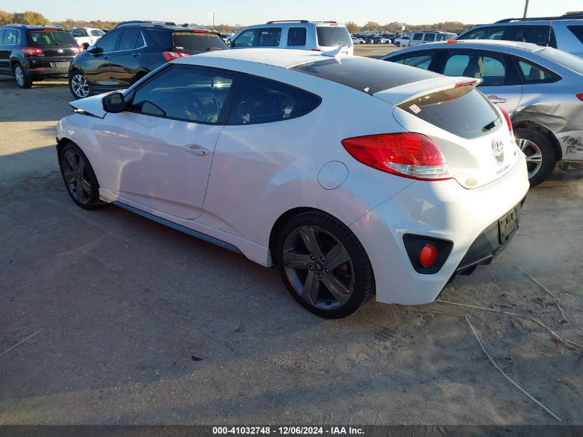 2015 Hyundai Veloster Turbo R-Spec VIN: KMHTC6AE0FU239322 Lot: 41032748