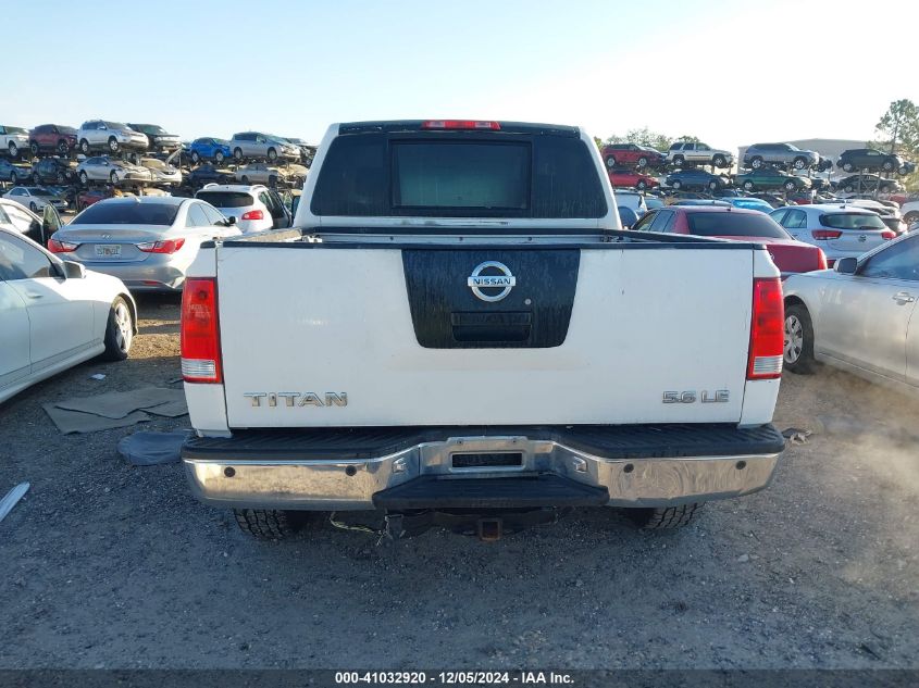 2005 Nissan Titan Le VIN: 1N6BA07A85N559033 Lot: 41032920