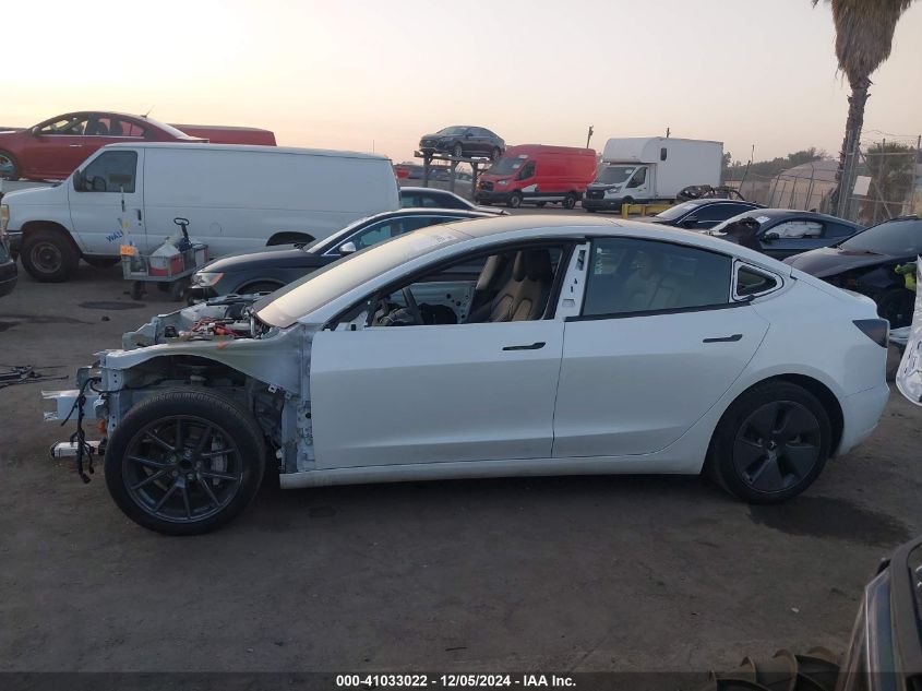 2022 Tesla Model 3 Rear-Wheel Drive VIN: 5YJ3E1EA5NF306707 Lot: 41033022