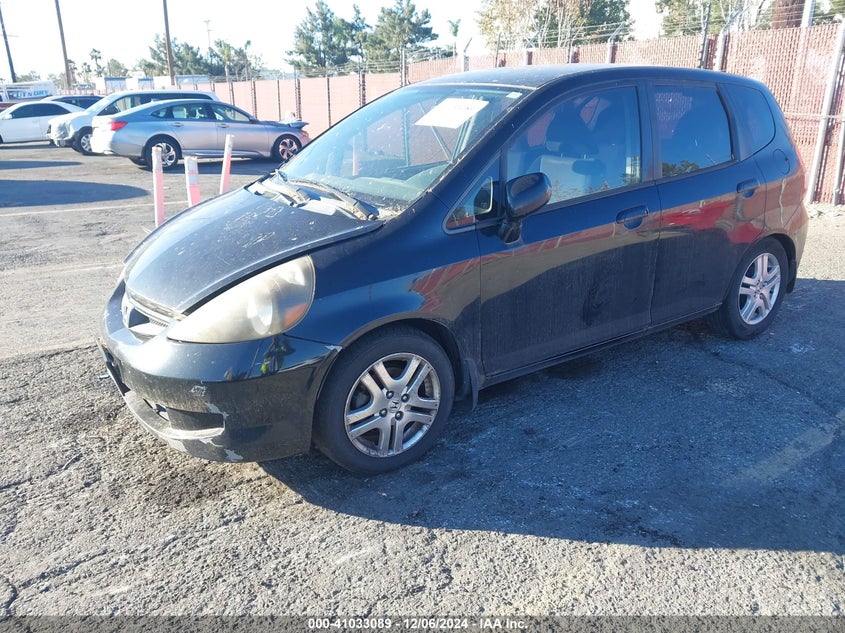 2007 HONDA FIT VIN: JHMGD38467S062303