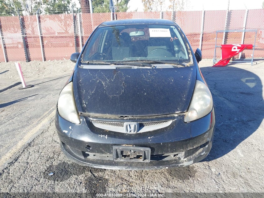 2007 HONDA FIT VIN: JHMGD38467S062303