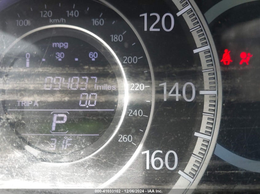 2015 HONDA ACCORD VIN: 1HGCR2F38FA038399