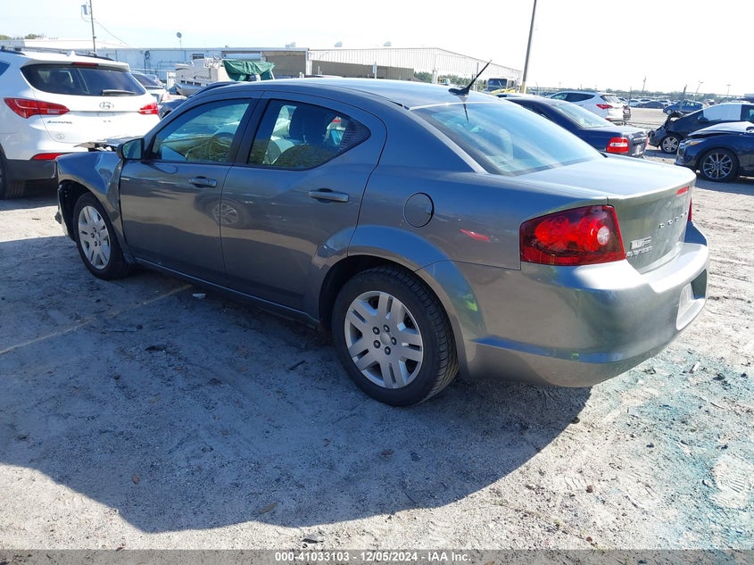 2012 DODGE AVENGER VIN: 1C3CDZAB8CN115060