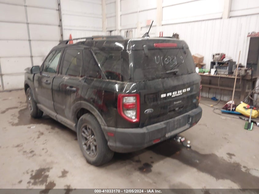 Vin: 3fmcr9b65mra19945, lot: 41523096, ford bronco sport big bend 20213