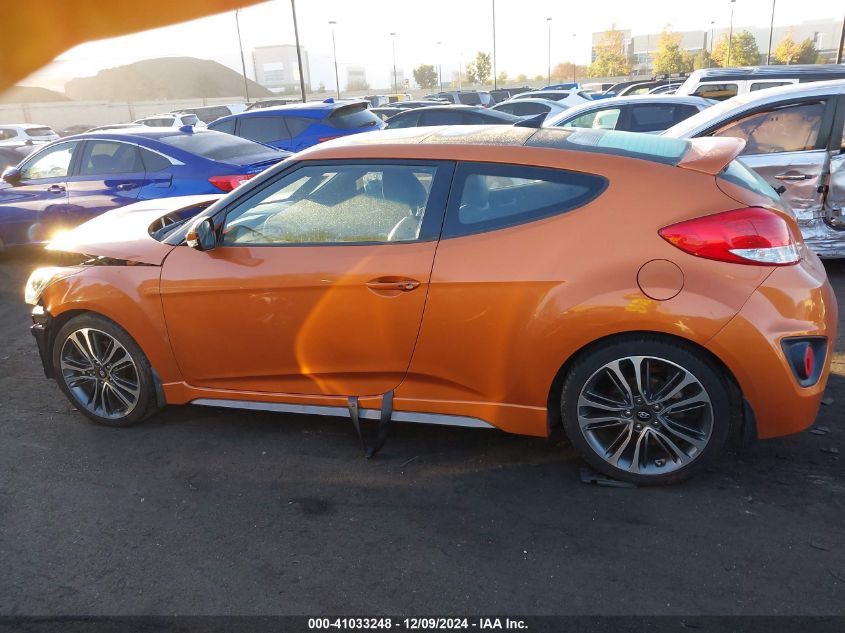 2016 HYUNDAI VELOSTER TURBO - KMHTC6AE2GU300185