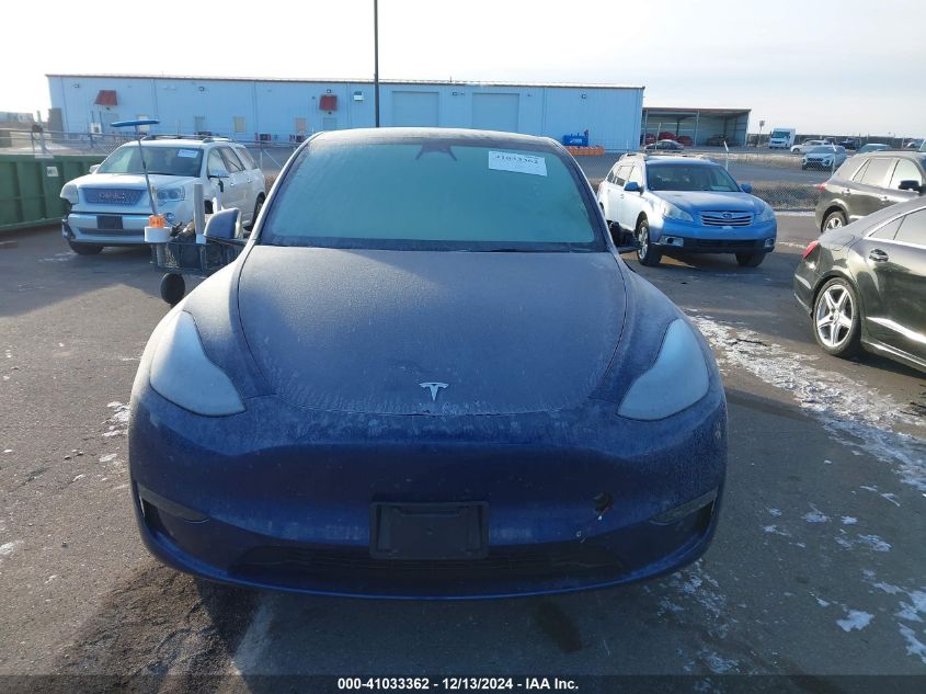 2023 Tesla Model Y Awd/Long Range Dual Motor All-Wheel Drive VIN: 7SAYGDEE1PF708511 Lot: 41033362