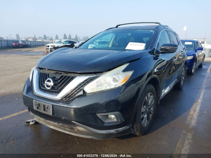 VIN 5N1AZ2MGXGN150753 2016 Nissan Murano, SV no.2