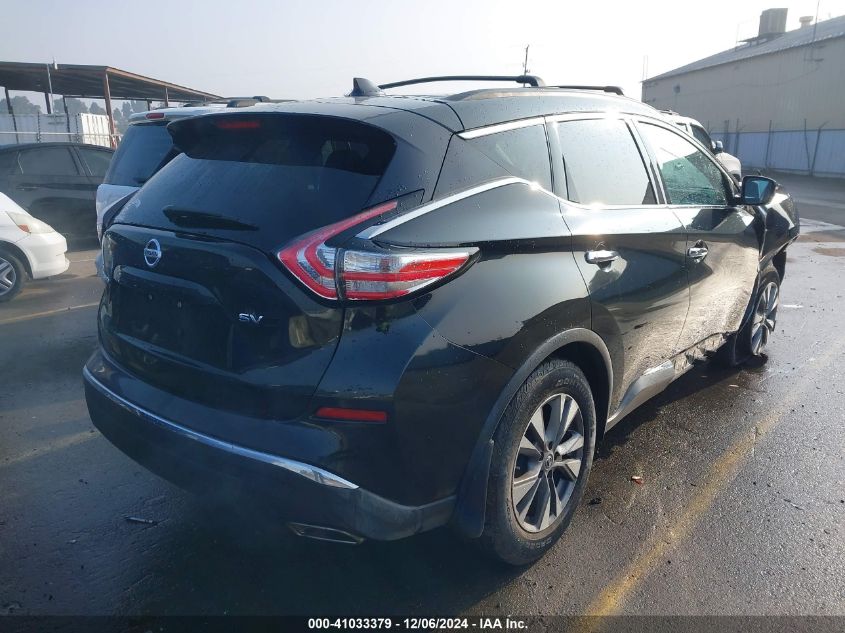 VIN 5N1AZ2MGXGN150753 2016 Nissan Murano, SV no.4