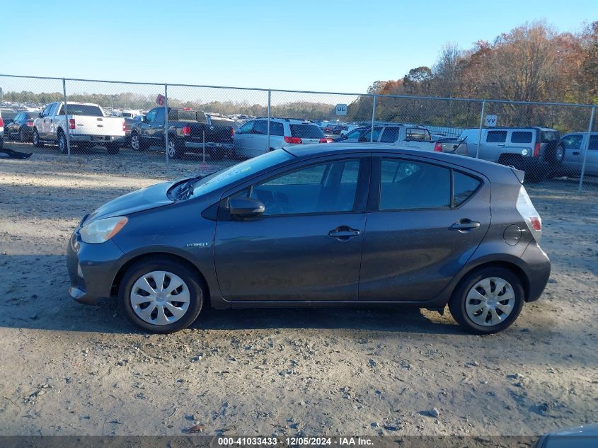 2012 Toyota Prius C Three VIN: JTDKDTB38C1500136 Lot: 41033433