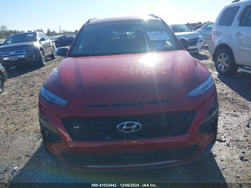 2022 Hyundai Kona N Line VIN: KM8K33A37NU805080 Lot: 41033442