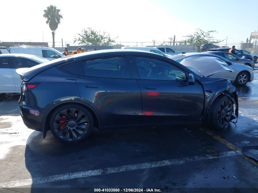 2024 Tesla Model Y Performance Dual Motor All-Wheel Drive VIN: 7SAYGDEF3RF050069 Lot: 41033580