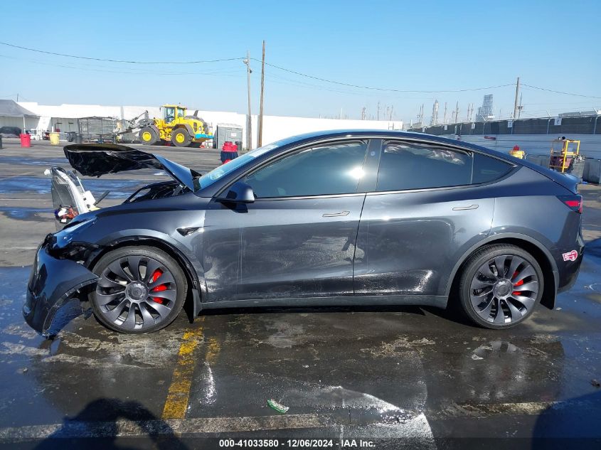 2024 Tesla Model Y Performance Dual Motor All-Wheel Drive VIN: 7SAYGDEF3RF050069 Lot: 41033580