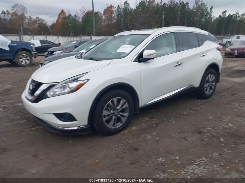 VIN 5N1AZ2MG6FN233868 2015 Nissan Murano, SL no.2