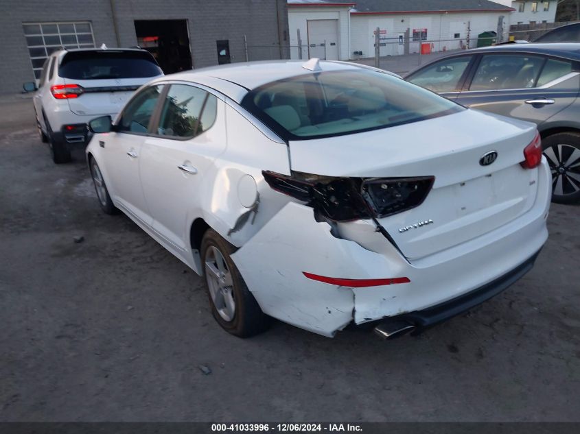 VIN 5XXGM4A7XFG388240 2015 KIA OPTIMA no.3