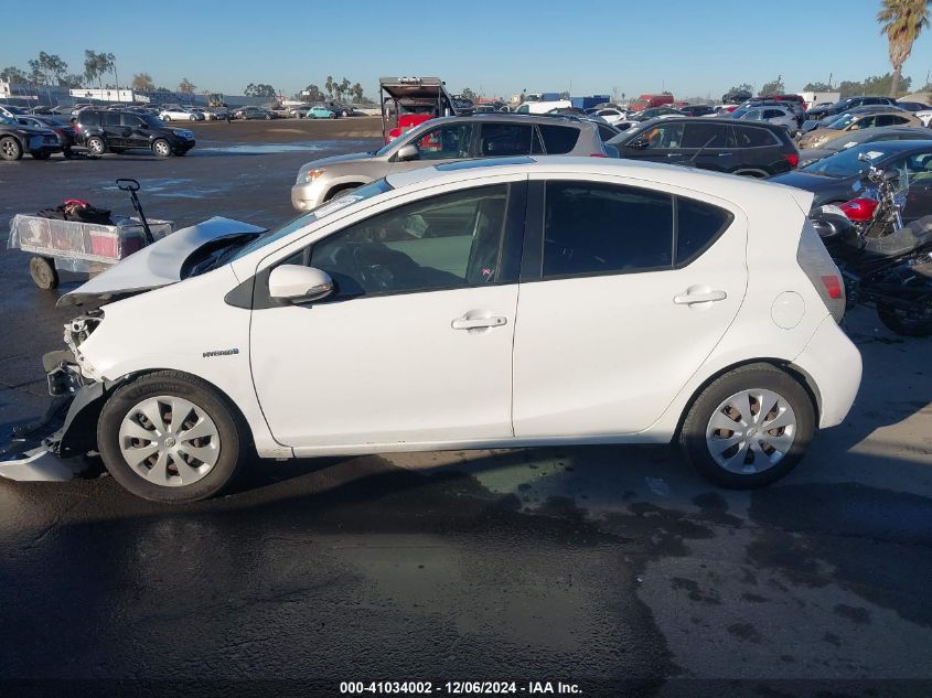 2012 Toyota Prius C Three VIN: JTDKDTB38C1003975 Lot: 41034002