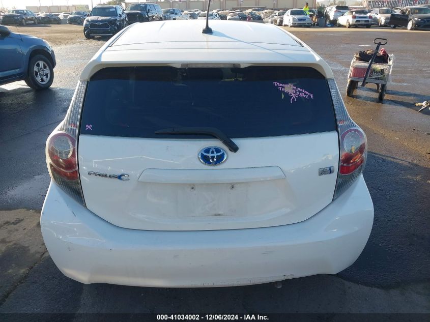 2012 Toyota Prius C Three VIN: JTDKDTB38C1003975 Lot: 41034002