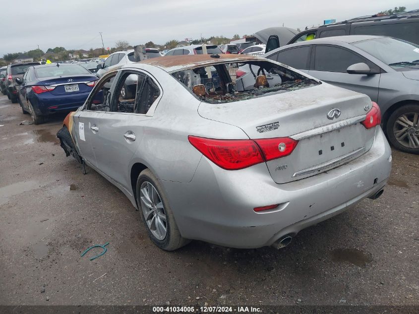 VIN JN1EV7ARXHM840324 2017 INFINITI Q50 no.3