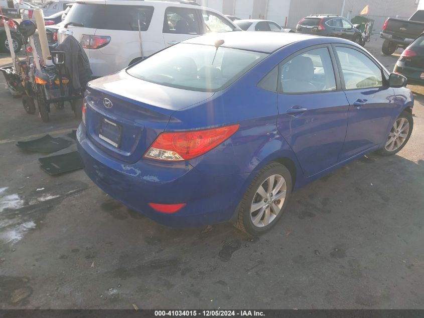 VIN KMHCU4AE6DU581422 2013 HYUNDAI ACCENT no.4