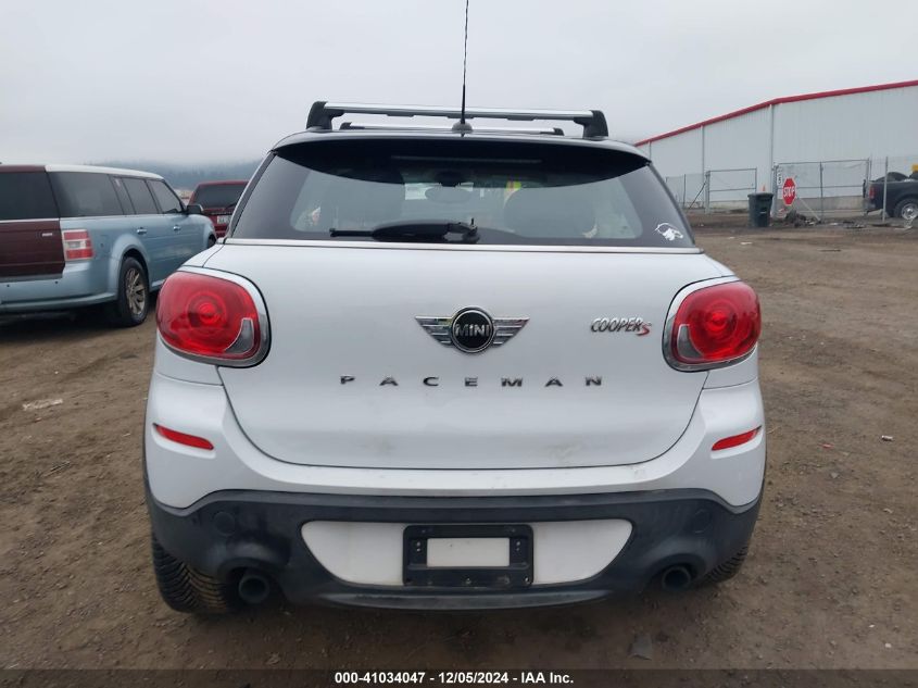 2013 Mini Paceman Cooper S VIN: WMWSS5C57DWN49606 Lot: 41034047