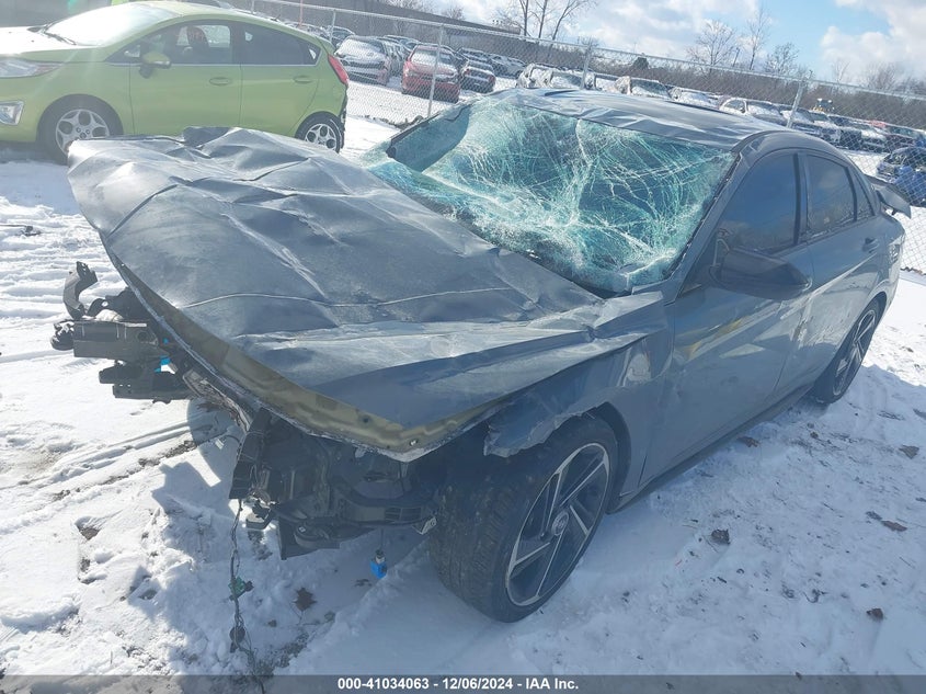 2022 HYUNDAI ELANTRA VIN: KMHLR4AFXNU362314