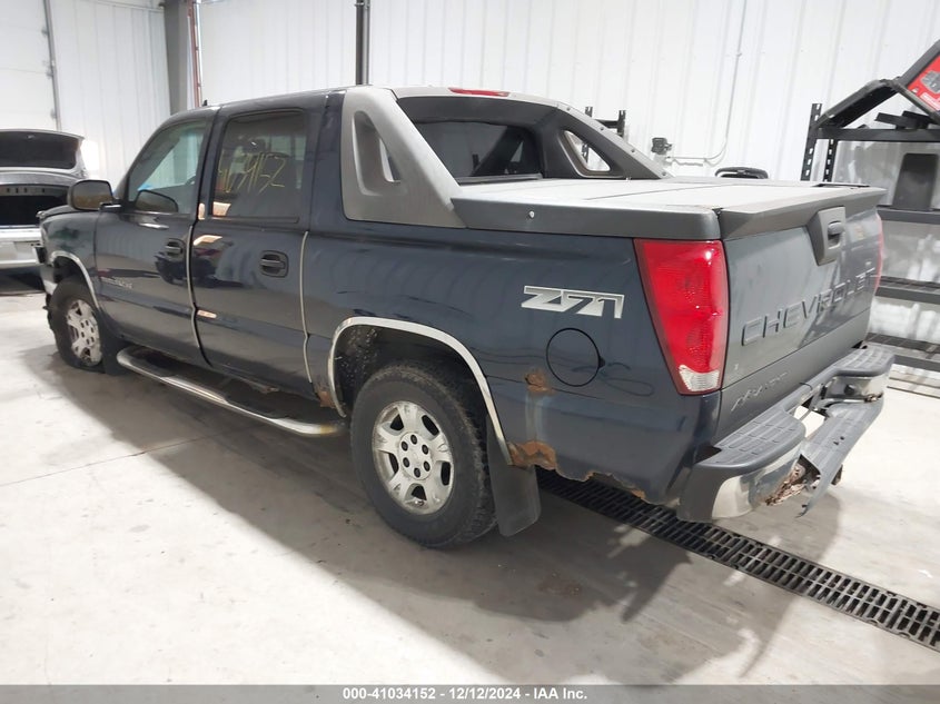 2006 CHEVROLET AVALANCHE 1500 VIN: 3GNEK12ZX6G131322