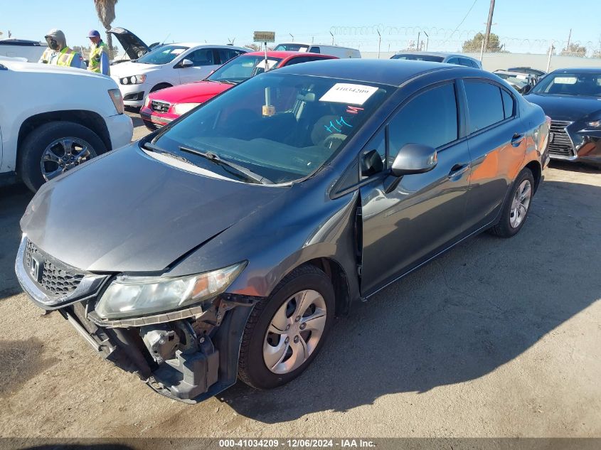 VIN 2HGFB2F55DH564958 2013 Honda Civic, LX no.2