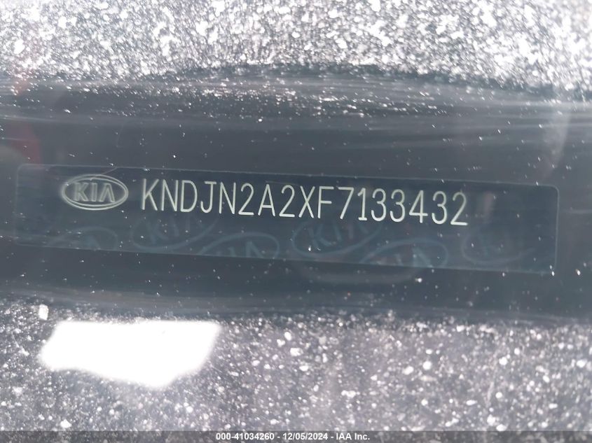 2015 Kia Soul VIN: KNDJN2A2XF7133432 Lot: 41034260