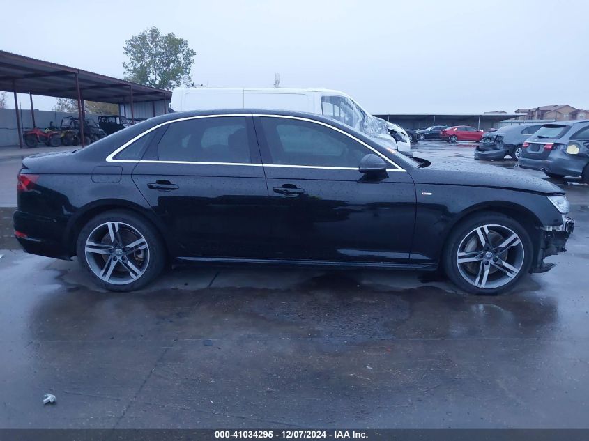 2018 AUDI A4 2.0T PREMIUM/2.0T TECH PREMIUM - WAUENAF48JN019842