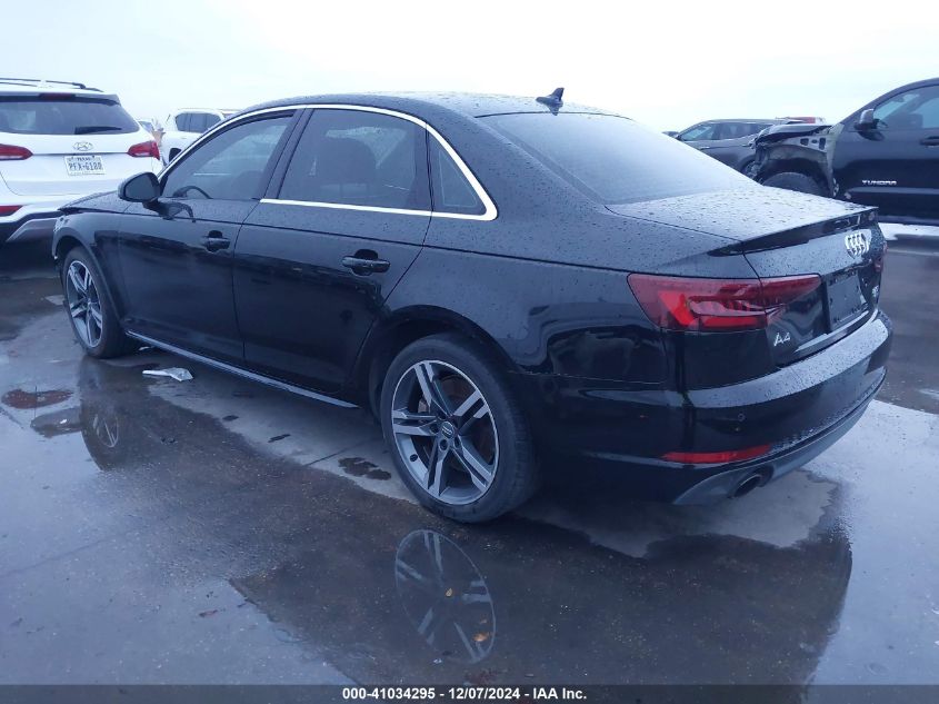 2018 AUDI A4 2.0T PREMIUM/2.0T TECH PREMIUM - WAUENAF48JN019842