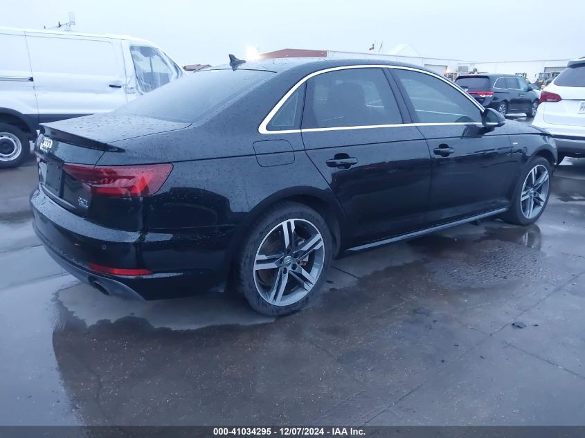 2018 AUDI A4 2.0T PREMIUM/2.0T TECH PREMIUM - WAUENAF48JN019842