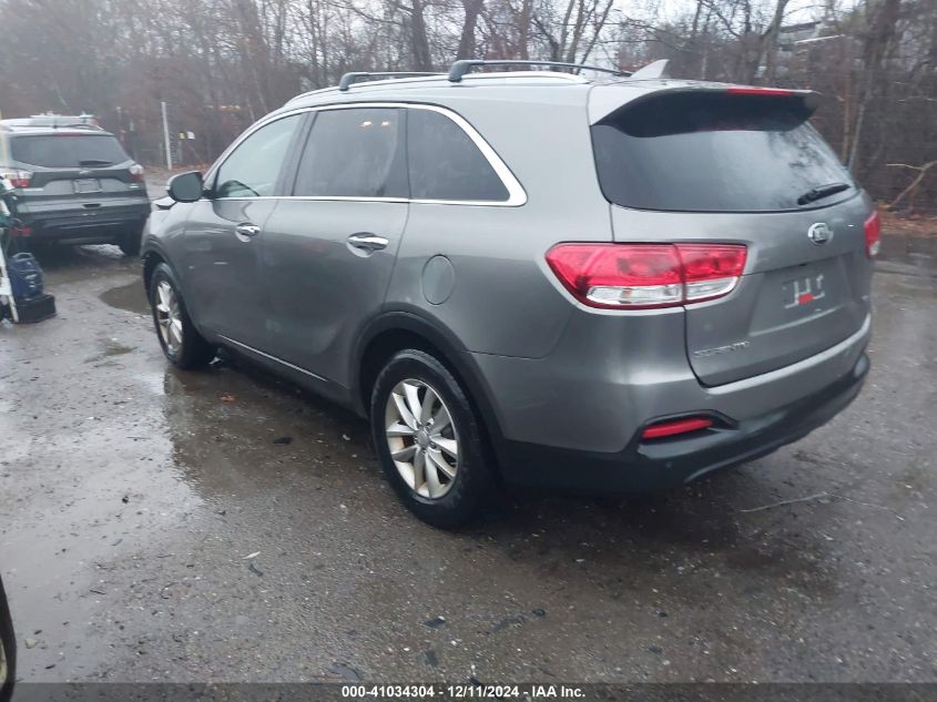 VIN 5XYPGDA39GG107899 2016 KIA Sorento, 2.4L Lx no.3