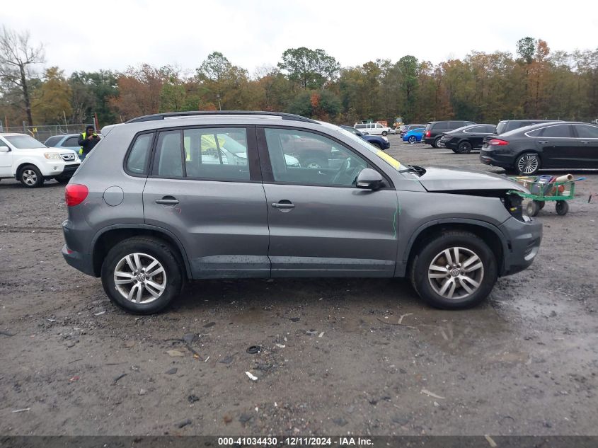 2016 VOLKSWAGEN TIGUAN S - WVGBV7AX2GW569398