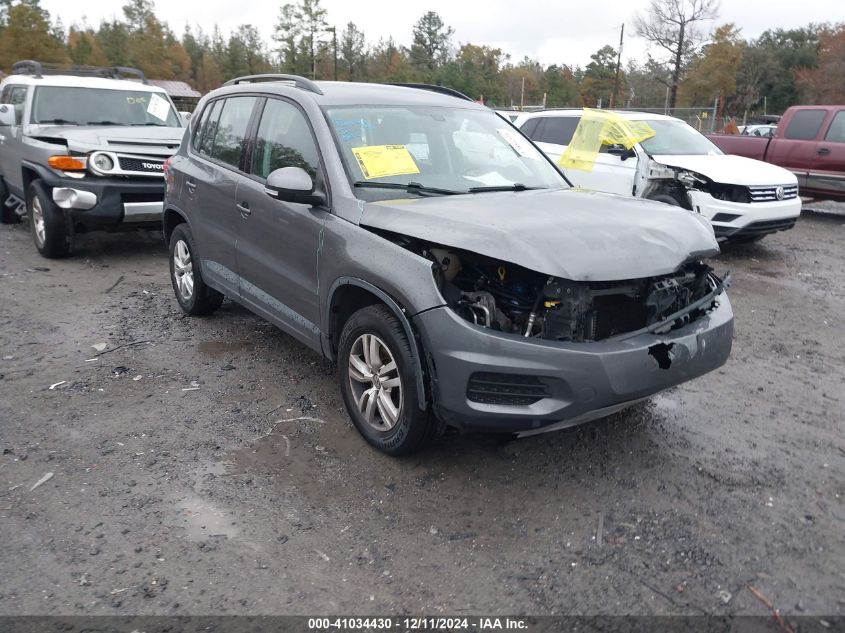 2016 VOLKSWAGEN TIGUAN S - WVGBV7AX2GW569398