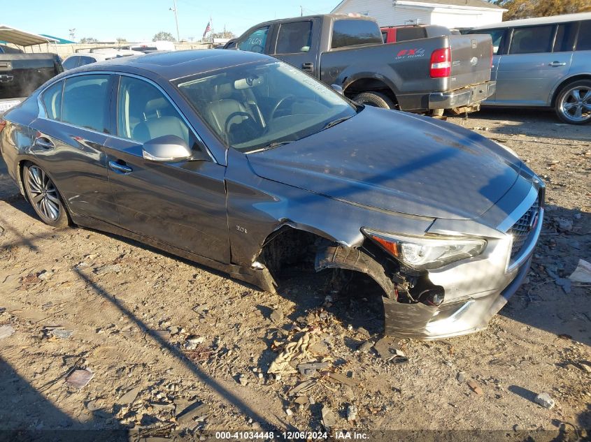 VIN JN1EV7AR6JM611032 2018 Infiniti Q50, 3.0T Luxe no.1