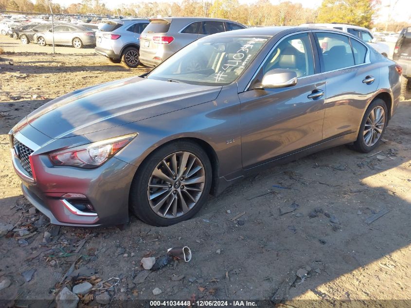 VIN JN1EV7AR6JM611032 2018 Infiniti Q50, 3.0T Luxe no.2