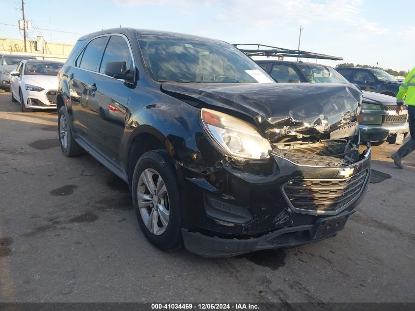 VIN 2GNALBEK9G1146906 2016 Chevrolet Equinox, LS no.1