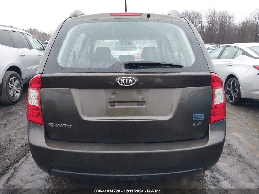 2009 Kia Rondo Lx VIN: KNAFG528597259445 Lot: 41034728