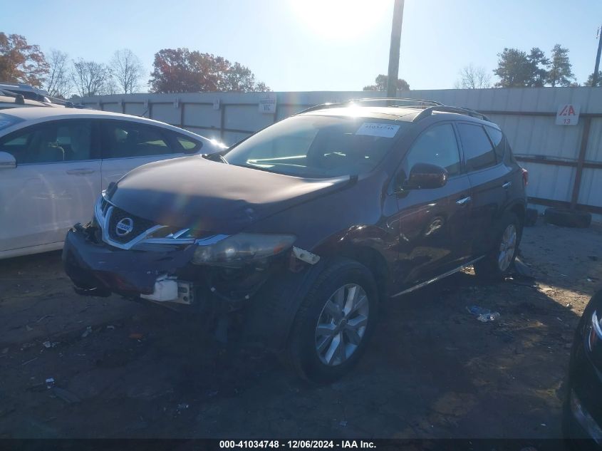 VIN JN8AZ1MU1EW410781 2014 NISSAN MURANO no.2