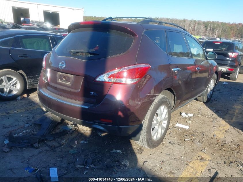 VIN JN8AZ1MU1EW410781 2014 NISSAN MURANO no.4