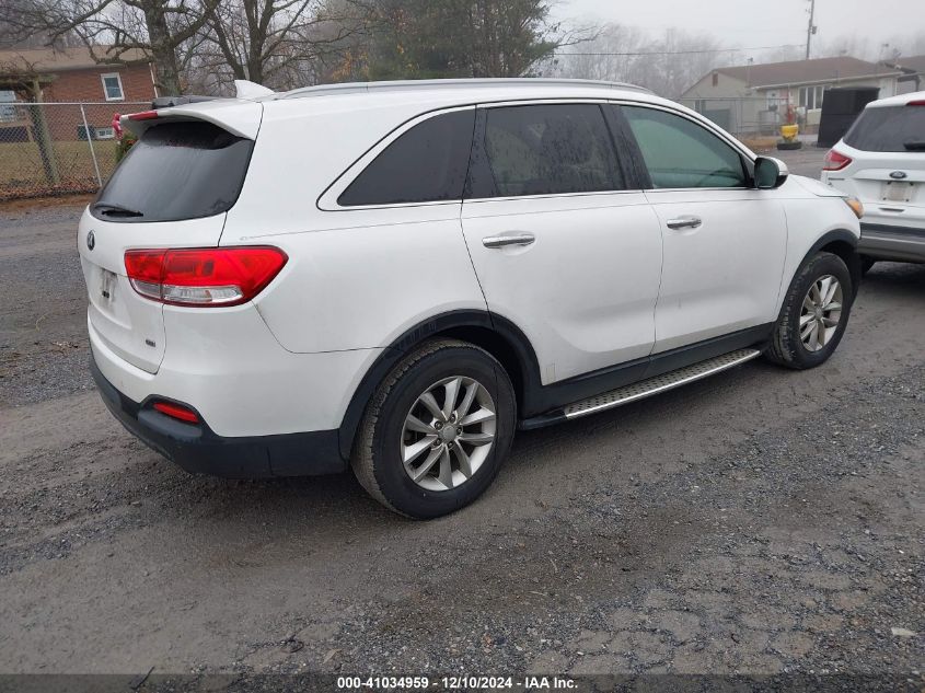 VIN 5XYPG4A35GG056367 2016 KIA Sorento, 2.4L Lx no.4