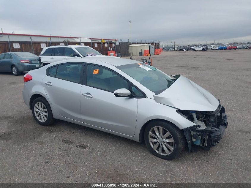 VIN KNAFX4A62E5228363 2014 KIA Forte, LX no.1