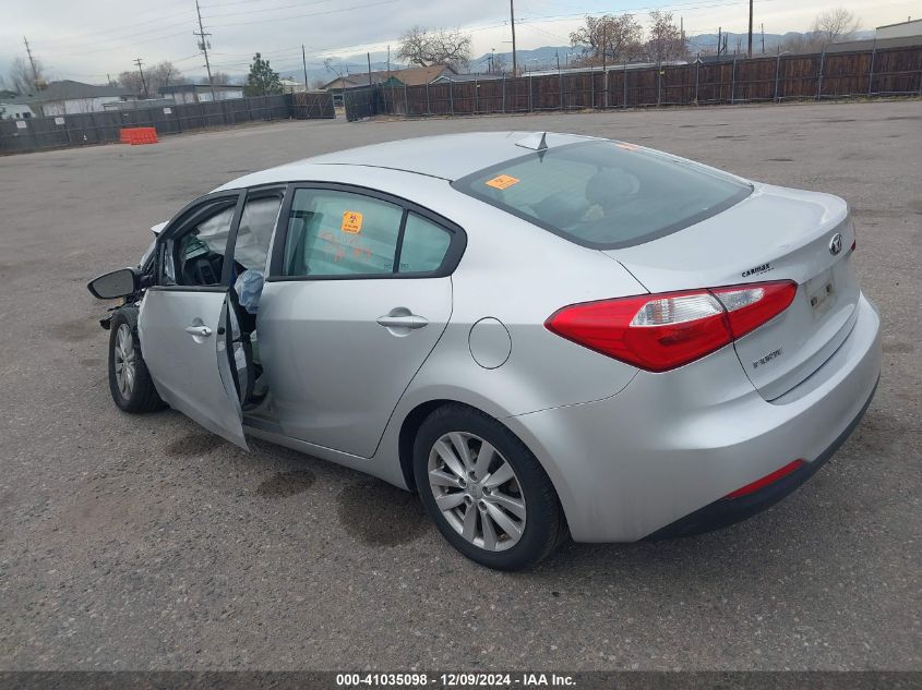 VIN KNAFX4A62E5228363 2014 KIA Forte, LX no.3