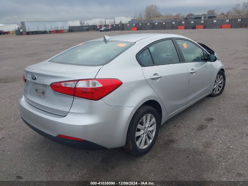 VIN KNAFX4A62E5228363 2014 KIA Forte, LX no.4