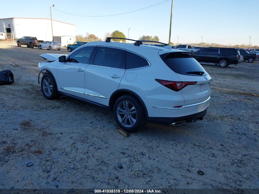 VIN 5J8YE1H37NL007480 2022 ACURA MDX no.3