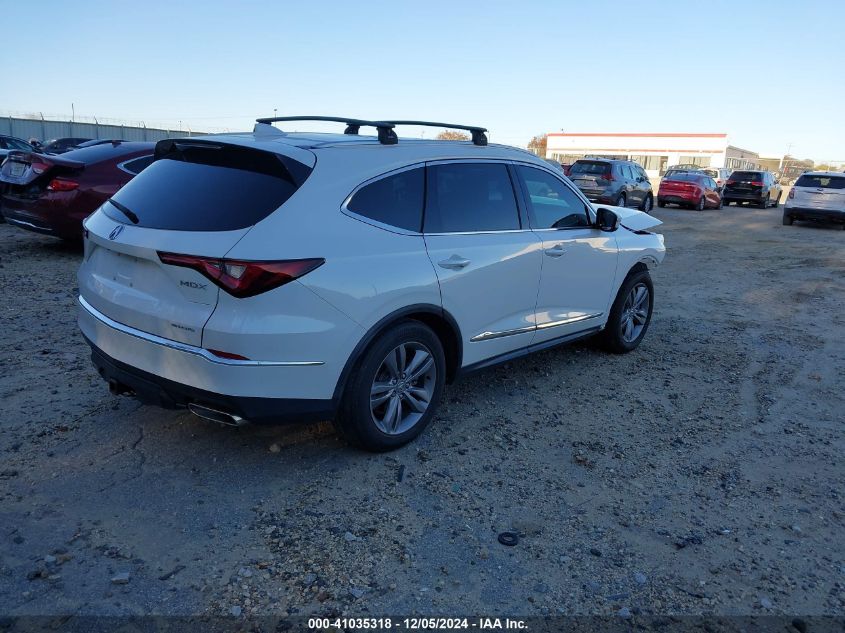 VIN 5J8YE1H37NL007480 2022 ACURA MDX no.4