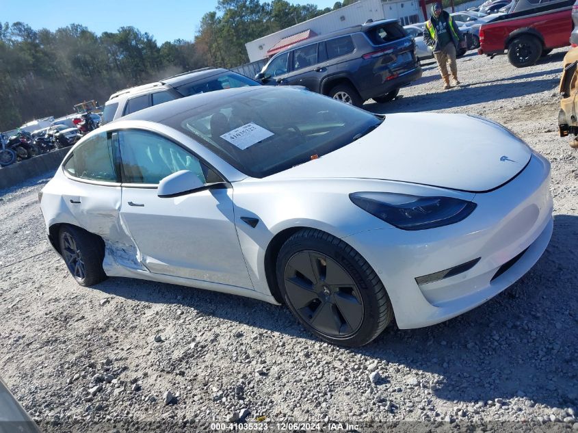 2021 Tesla Model 3 Standard Range Plus Rear-Wheel Drive VIN: 5YJ3E1EA7MF086856 Lot: 41035323