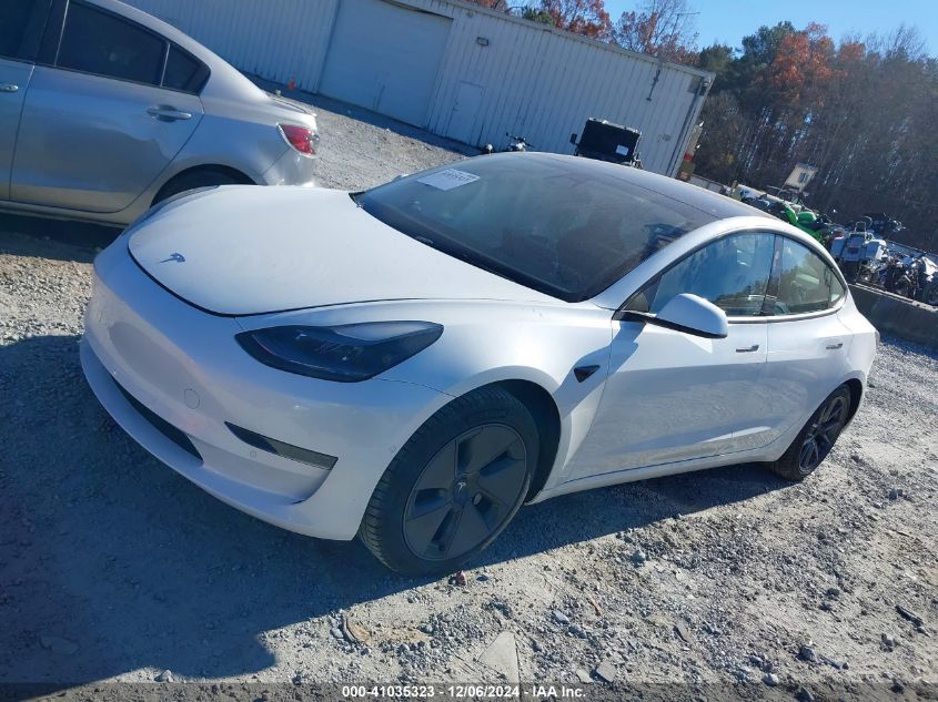 2021 Tesla Model 3 Standard Range Plus Rear-Wheel Drive VIN: 5YJ3E1EA7MF086856 Lot: 41035323