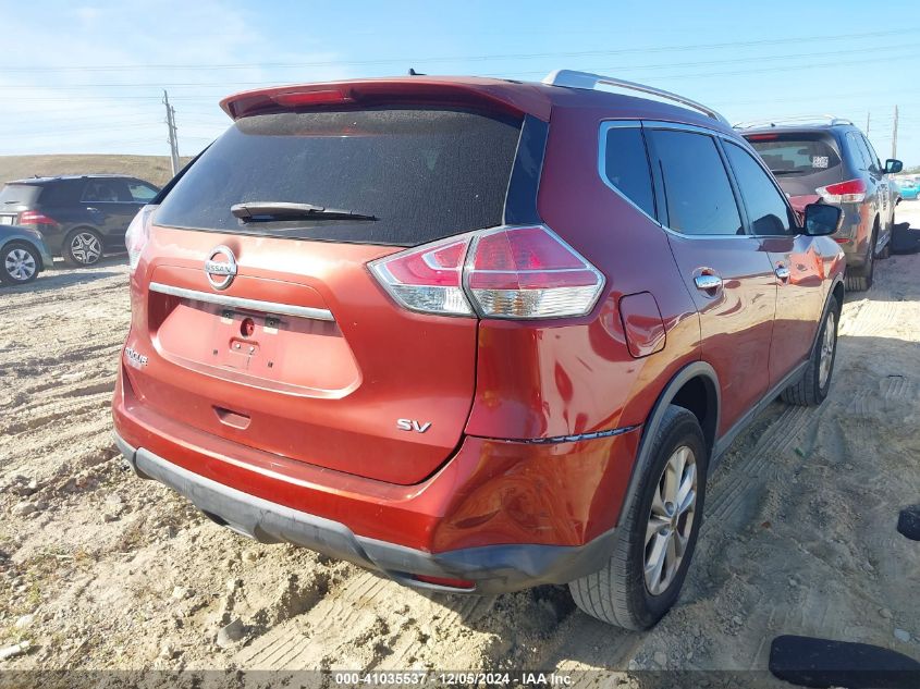 VIN KNMAT2MT9GP619239 2016 Nissan Rogue, SV no.4