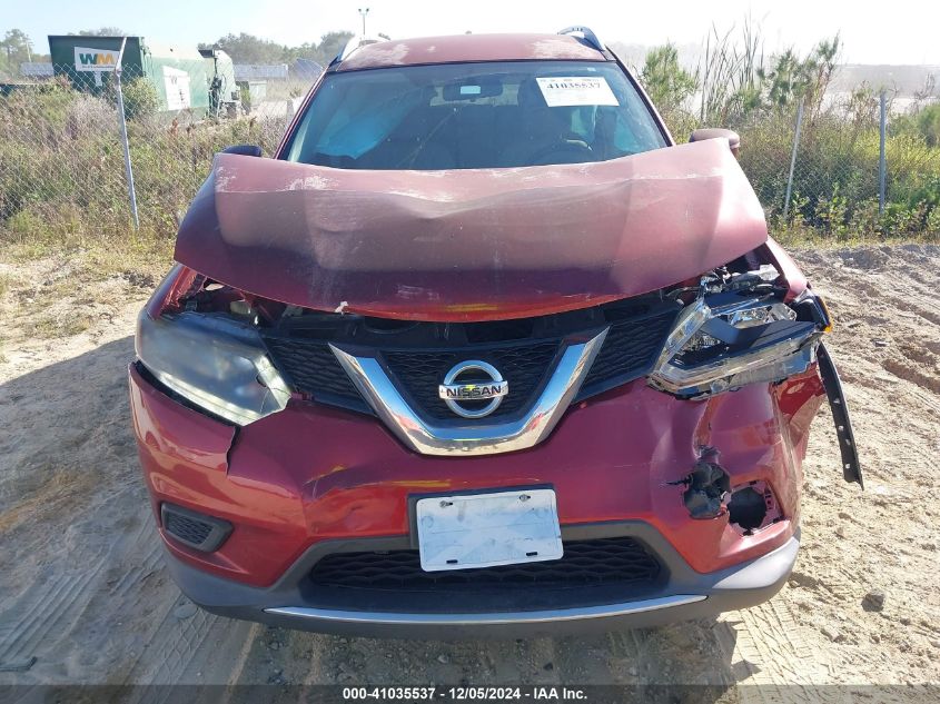 VIN KNMAT2MT9GP619239 2016 Nissan Rogue, SV no.6