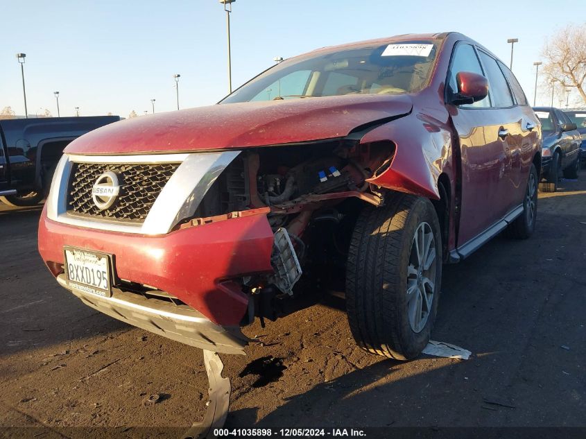 2014 Nissan Pathfinder S VIN: 5N1AR2MN1EC630865 Lot: 41035898